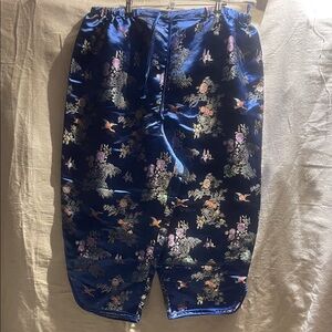 Floral Satin Pajama Pants